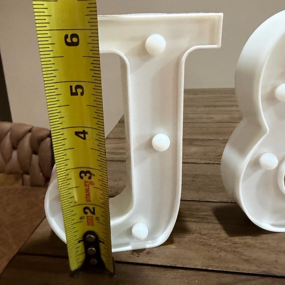 (3) Light-Up Letter Signs ( J & R ) - Picture 2 of 4